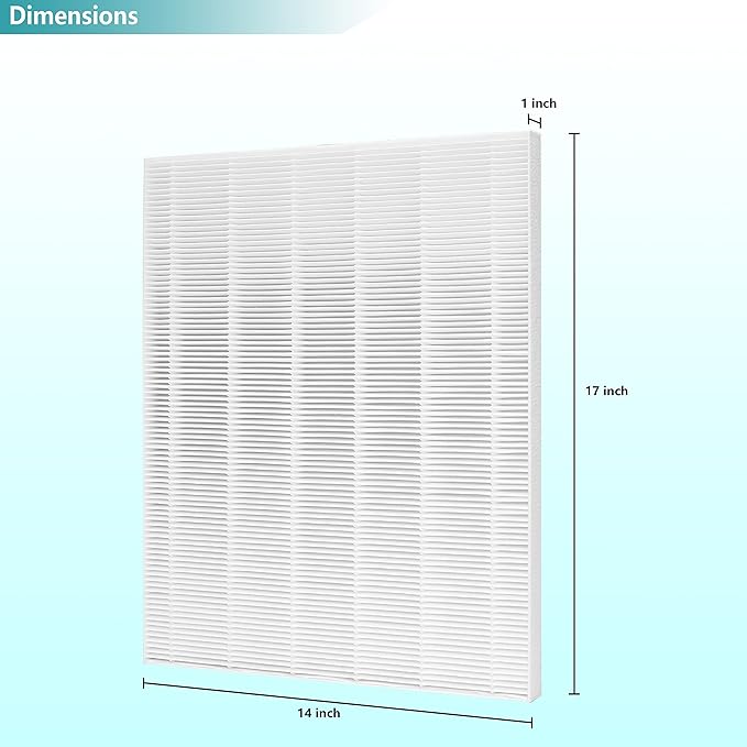 2-Pack D480 True HEPA Replacement Filter, Compatible with Winix D480 Air Purifier, Compare to Winix D4 Filter, Part Number 1712-0100-00, 2-Pack