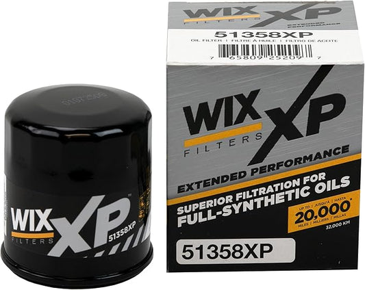 WIX 51358XP WIX XP Oil Filter Replacement, Built for Synthetic Oil - Compatible With Honda (87-12), Kia (95-05), Infiniti-Nissan (96-17)