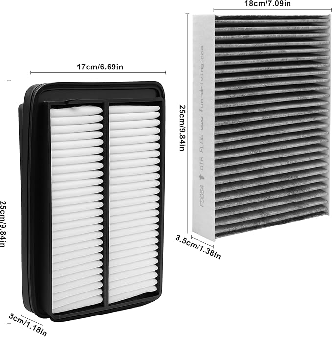 Comb Engine Cabin Air Filter for Nissan Rogue 2020 2019 2018 2017 2016 2015 2014