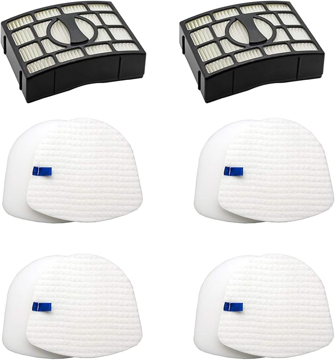 Lemige Vacuum Filters Replacement Parts for Shark Navigator Zero-M Lift-Away Upright Vacuum ZU560 ZU560C ZU561 ZU562 ZU572 UV650 UV725, 2 Post Filters + 4 Foam& Felt Filters Kit, XHEPA560 & XFFK560