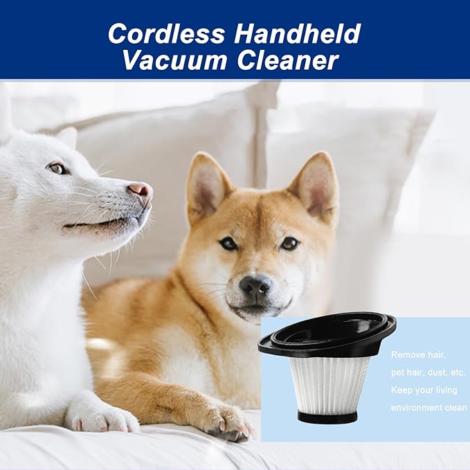 4pcs Filter Fit For VacLife VL188 VL189 Handheld Cordless Vacuum Cleaner, Reusable Washable Vacuum Filters Cartridge For VL189 VL188 Cleaner Accessories (4)