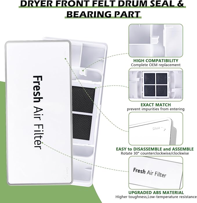 IWIWE MCR66849208 Filter Cover Decor Compatible with LG Refrigerators Air Filter Cover Replacement MCR66849219,LMRS28596D, LMRS28596S, LMRS28626D, LMRS28626S, LMXS28626M,MCK703881 ACW75477501