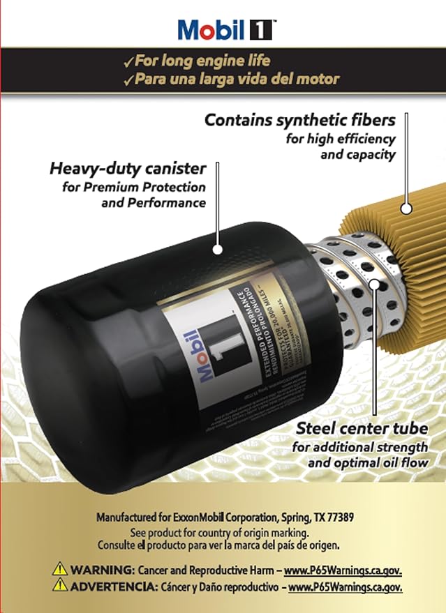 Mobil 1 M1-212 / M1-212A Extended Performance Oil Filter (Pack of 2)