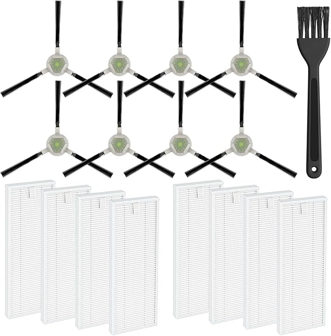 16 Pack Filter Replacement Parts for 𝗟𝗲𝗳𝗮𝗻𝘁 𝗠𝟮𝟭𝟬, for 𝗢𝗞𝗣 𝗟𝗶𝗳𝗲 𝗞𝟮 𝗞𝟯 𝗞𝟯𝗔 𝗞𝟰 𝗞𝟱 Robot Vacuum, with HEPA Filter Size 5.0 * 1.9 Inch (NOT FOR M210 Pro)
