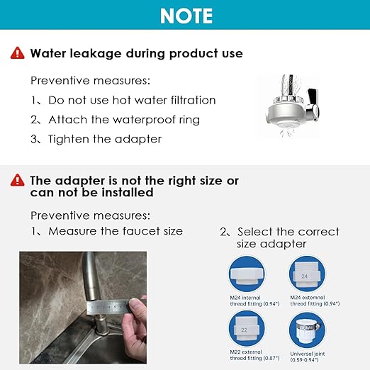 Vortopt Faucet Water Filter for Sink, Rapid Flow - 400 Gallons Faucet Mount Water Filtration System for Tap Water, NSF Certified Reduces Chlorine (Grey-T2-2 Filter)