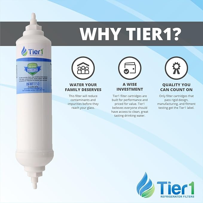 Tier1 Replacement for Samsung DA29-10105J Inline Water Filter 2 Pack