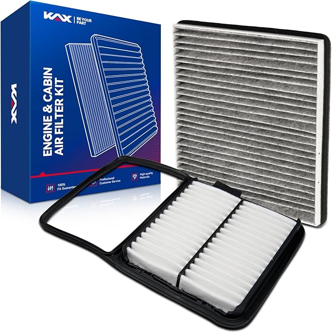 KAX Engine & Cabin Air Filter Kit, Replacement for Toyota Prius 2004 2005 2006 2007 2008 2009, Replace# CA10159 CF9846A