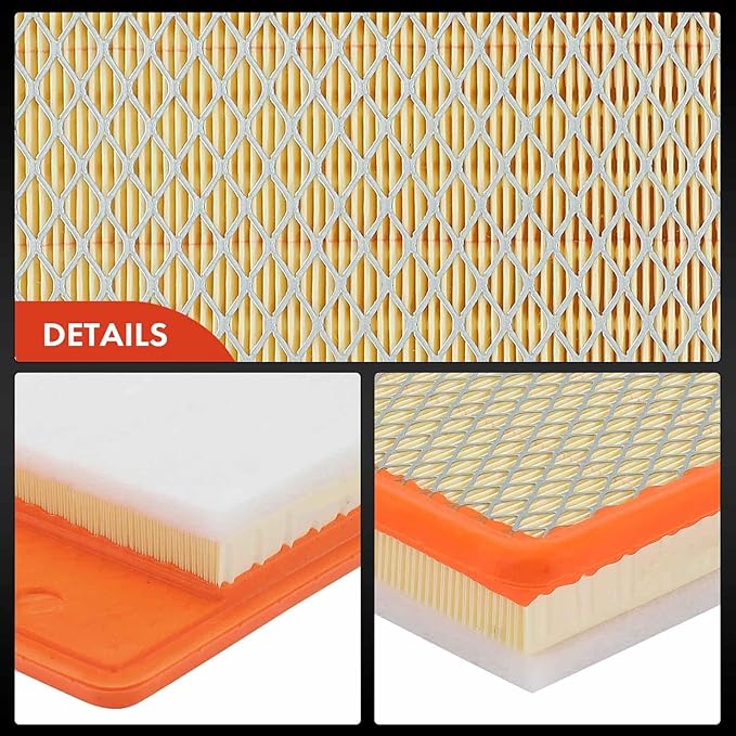 A-Premium Front Engine Air Filter Compatible with Buick LaCrosse 2018-2019 & Chevrolet Malibu 2016-2022, 1.5L 1.8L 2.5L, Flexible Panel, Replace# 23430312