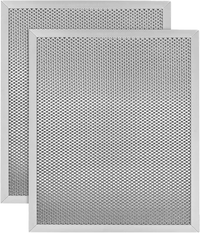 VNF 503 Range Hood Filter 10.5 x 8.75 Filter with 3 layers- Aluminum Range Hood Grease Compatible With Broan - 8 3/4" x 10 1/2" x 5/16" (2 Pack)