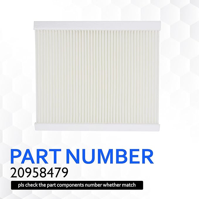 CAF11663 Cabin Air Filter Compatible with Buick Enclave 2008 2009 2010 2011 2012 2013-2017, Chevrolet Traverse 2009-2017, GMC Acadia 2007-2016, Acadia Limited 2017, Saturn Outlook 2007-2010