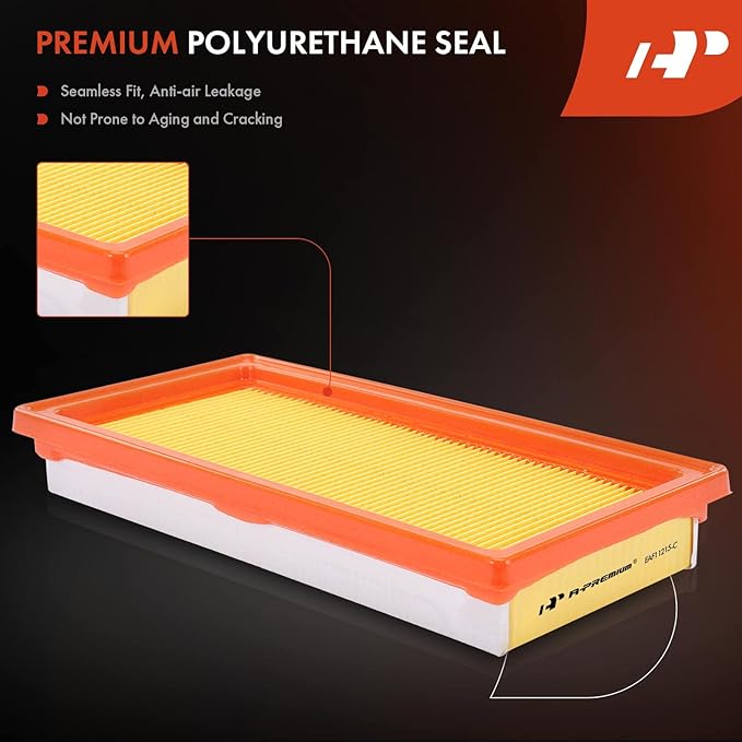 A-Premium Engine Air Filter Compatible with Nissan Micra 2015-2019, Versa 2012-2019, L4 1.6L, Flexible Panel, Replace# 165461HK01