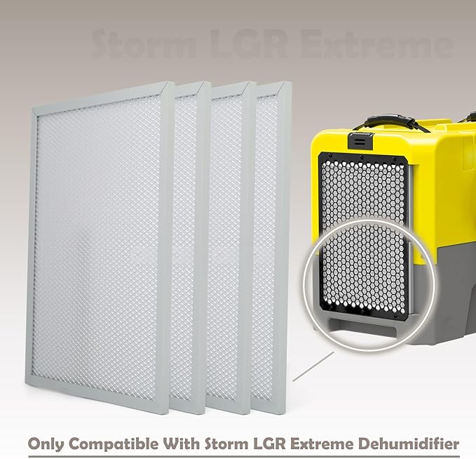 4 Pack MERV-8 Filter Compatible with Alorair Storm LGR Extreme Commercial Dehumidifier