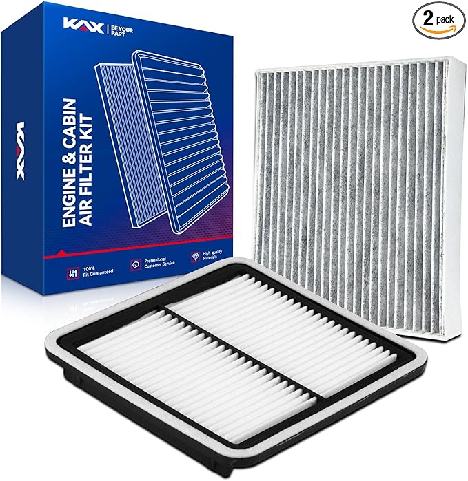KAX Engine & Cabin Air Filter Kit, Replacement for Subaru Outback 2010-2019, Legacy 2010-2019, Replace# CA9997 CF10285