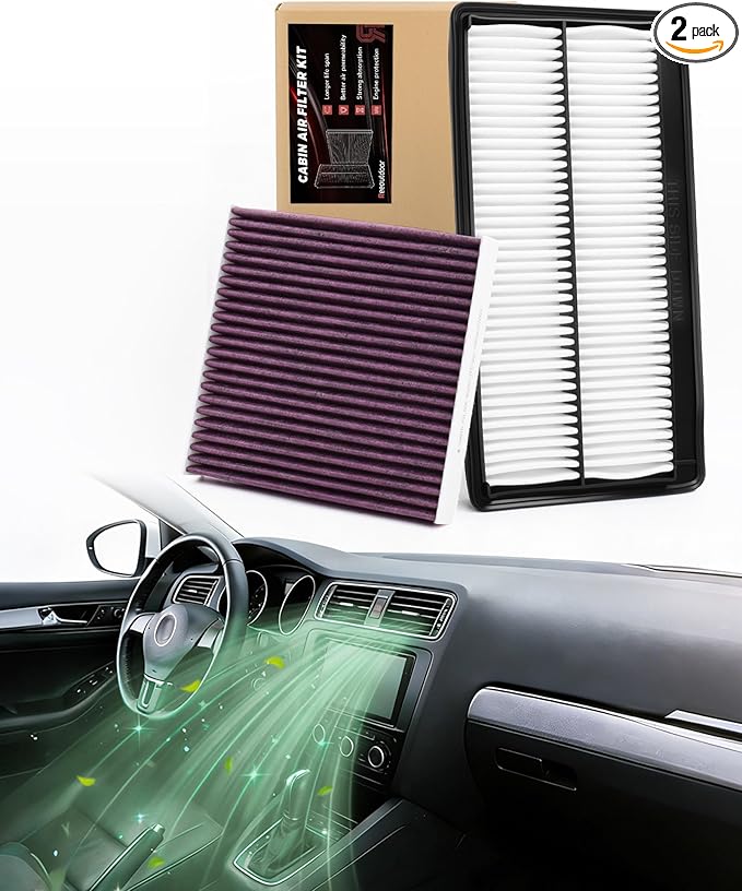 Pilot/MDX/Passport Upgraded Engine & Cabin Air Filter Kit, Enhanced Filtration, Compatible with 2023-2025 Pilot 3.5L, 2022-2025 MDX 3.5L ONLY, 2025 Passport 3.5L, Replaces#17220-61A-A00, 80292-TF0-G01