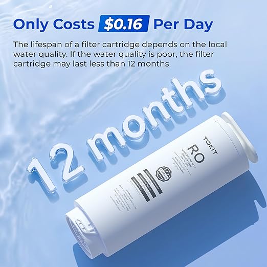 TOKIT RO Replacement Filter for U2&U2 Pro, NSF/ANSI 58 Certified, Reduce TDS, Replacement for U2&U2 Pro SE Reverse Osmosis System Water Filter, 12-Month Lifetime