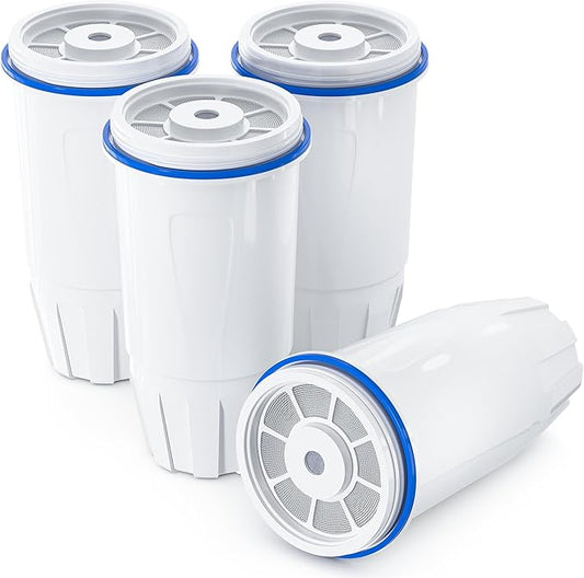 Water Filter Replacement by NUTTUTO Compatible with Zero Pitcher and Dispensers, for ZR-001, ZR-017 ZP-006 ZD-013 ZS-008, Multistage Filtration System to Reduce Lead, TDS, PFOA/PFOS, Chlorine, 4 Packs