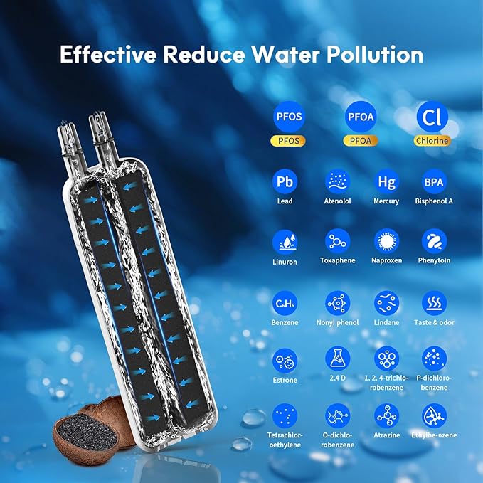 BELVITA Plus NSF/ANSI 53 Certified Water Filter Compatible with W10295370A, EDR1RXD1, WHR1RXD1, KAD1RXD1, Filter 1, W10295370, P4RFWB, P8RFWB2L, 46-9930, 46-9081 Refrigerator Water Filter, 3 Pack
