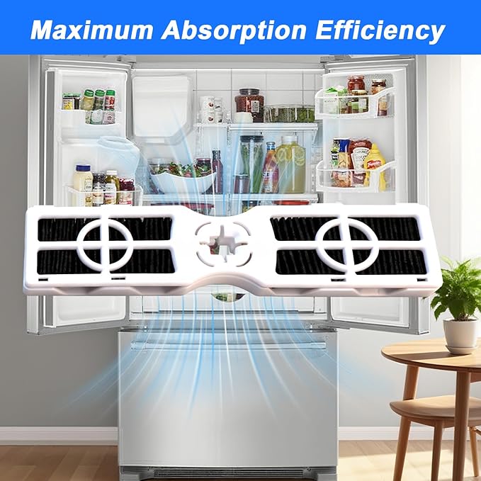 4 Pack Refrigerator Air Filter Compatible with Frigidaire PureAir AF-2 FRFC2323AS FRFG2323AF FRFC232LAF FRFC233LAF Replace#: FRGPAAF2
