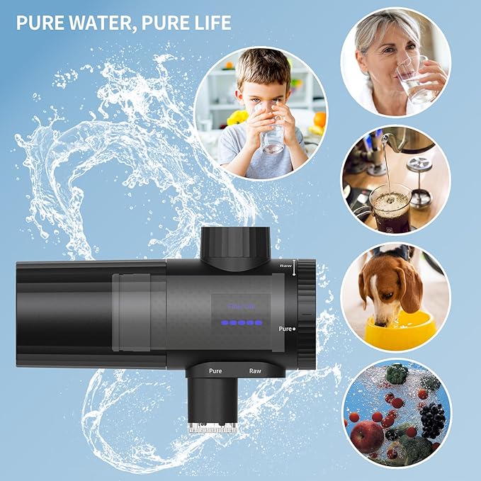 HOMELODY 2 Pack Faucet Replacement Filter for U54042001 Water Purifier - 1,050 Gallons Triple-layer Tearable Carbon Fiber Filter