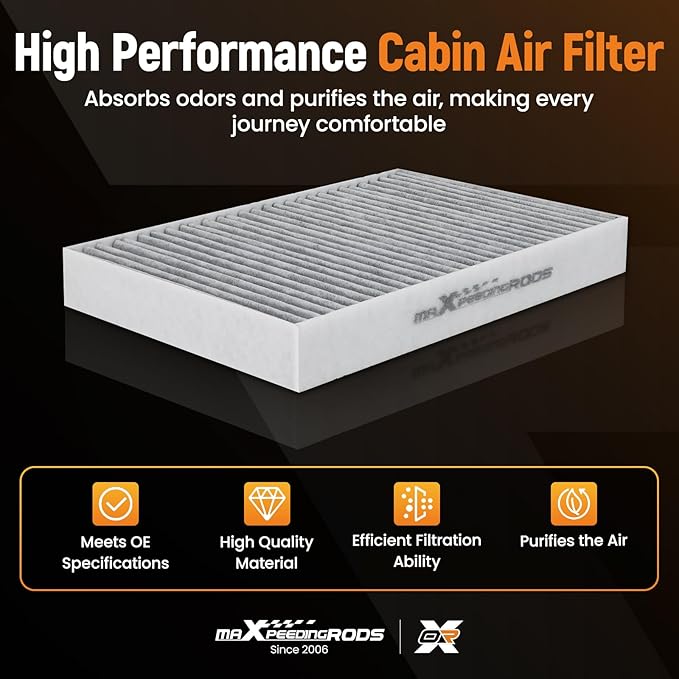 maXpeedingrods CAF99244 2-Pack Cabin Air Filter for BMW 530i, 540i, 550i, X5, X6, X7, XM, 740e xDrive, 740i, 750i xDrive, M760i xDrive, 840i, 840i Gran Coupe, 840i xDrive, Alpina B7, M8