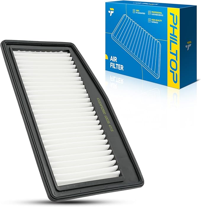 PHILTOP Engine Air Filter, Compatible with CA11469 Chevrolet Spark 2013 2014 2015, Engine Protection, Improve Engine Performance, Rigid Panel