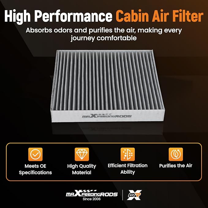 maXpeedingrods CF10140 Cabin Air Filter for Nissan Altima, Maxima, Murano, Sentra, X-Trail. Fit for Infiniti FX35, FX45, G35, for Mitsubishi Eclipse Cross, Lancer, Outlander PHEV, RVR