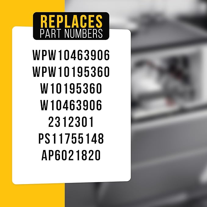 PartsBroz WPW10463906 Dishwasher Filter Replacement Screen for Whirlpool Dishwasher Filter Parts, Amana, Kenmore, KitchenAid W10463906 Part Replacement AP6021820 PS11755148 WPW10195360 WDT720PADM2