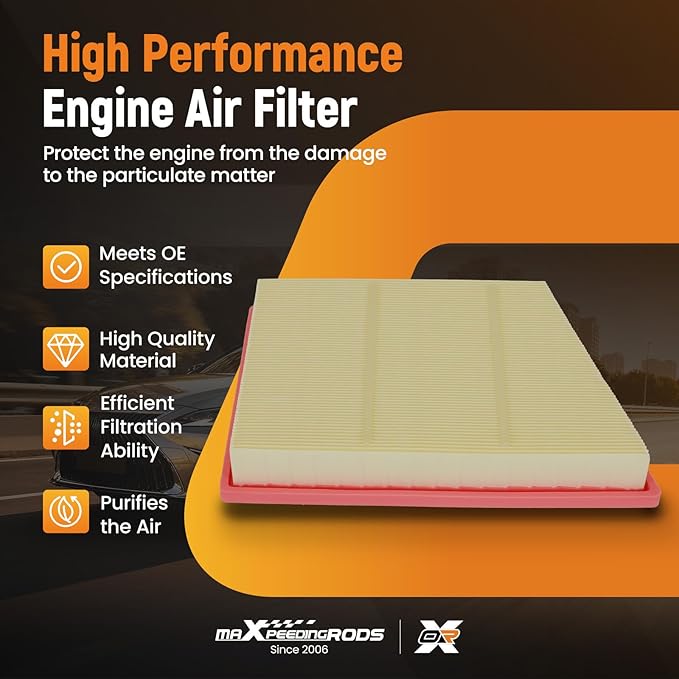 maXpeedingrods PA99007 Engine Air Filter Fit for BMW X1 2016-2024, 128TI 2022-2023, for Mini Cooper 2014-2024, Clubman F54 2016-2024, 1.5L 1.6L 2.0L, Replacement for A90085, 13718513944, C22018