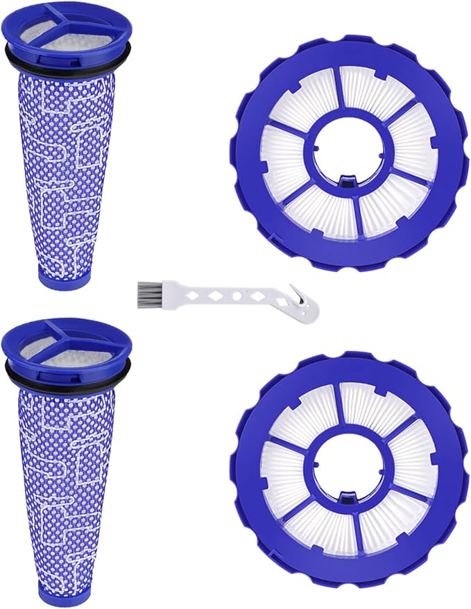 DC50 Replacement Parts Compatible with Dyson DC50 Animal Multi Floor Complete Vacuum Cleaner, Includes 2 Pre-Motor & 2 HEPA Post-Motor Filters, Replace Part # 965081-01, 965080-01
