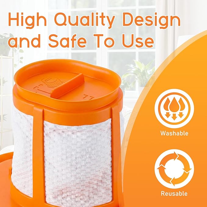 6 Pack HHVKF10 Replacement Filter Compatible with Black and Decker Dust buster Handheld Vacuum Fit for HHVK Models HHVK515J00FF HHVK515JP07 HHVK320J10 HHVK320JZ01 HHVK415B01 HHVK320J61 Vypart