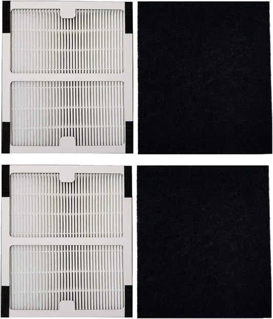 Idylis Air Purifier Filter A - 2 Pack HEPA & Carbon Filter Set for Idylis IAP-10-100, IAP-10-150, AC-2119, Model IAF-H-100A