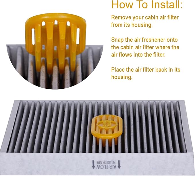 Premium Guard Cabin Air filter PC99273 with Vanilla Orchid Cabin Filter Air Freshener | Fits 2017-19 Hyundai Ioniq, 2017-22 Kia Niro, 2019-22 Niro EV