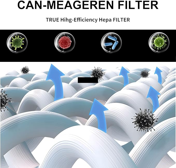 Replacement H13 Filter Compatible with Coway Airmega 150, Airmega 160 (AP-1019C-FP) Air Purifier (2 Filter +8 Pre-filters)