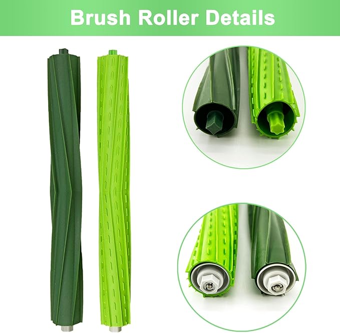 9 Pack Roomba s9 Replacement Parts Compatible for iRobot Roomba s9+ (9550) S9 (9150) Robot Vacuum Cleaner, 1 Set Rubber Brush,4 Filters,4 Side Brushes
