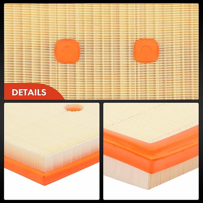 A-Premium Engine Air Filter Compatible with Mercedes-Benz W204 W212 C300, C350, E300, E350, E400, GLE350, GLK350, ML350, R350, 2012-2018, Flexible Panel, Replace# 2760940004