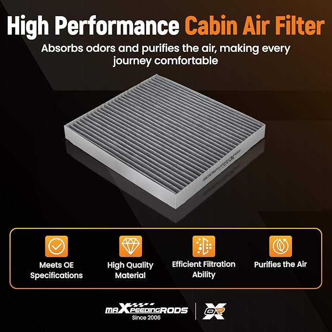 maXpeedingrods CF12159 Cabin Air Filter for Genesis G70 2024, for Hyundai Sonata 2016 2017 2018 2019, Replacement for CAF99206C, CAF1955