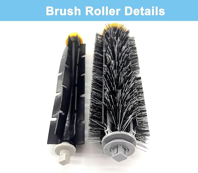 Roomba 676 Replacement Parts for iRobot Roomba 600 Series 676 694 675 692 695 677 671 655 645 690 680 660 650 620 614 & 500 Series 595 585 564 Robot Vacuum Cleaner, 2 Bristle & 2 Beater Brush
