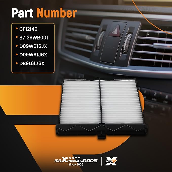 maXpeedingrods CF12140 Cabin Air Filter for Mazda 2, Mazda CX-3, Replacement for Toyota Yaris IA 2017-2018, Yaris 2019-2022, Clean Interior Air Filter for D09W616JX, D09W61J6X, DB9L61J6X