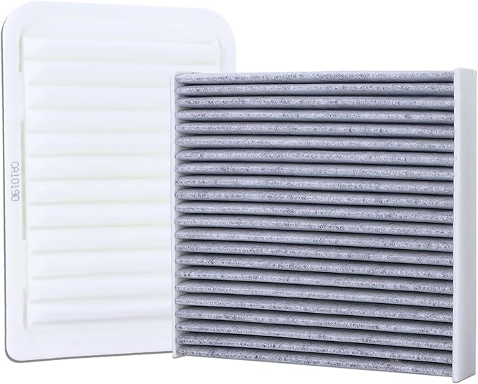 CA10190 Engine Air Filter and CF10285 Cabin Air Filter kit Compatible with 2009-2019 Toyota Corolla 2009-2014 Matrix 2006-2018 Yaris 2008-2014 Scion XD Replaces 17801-0D060 CP285