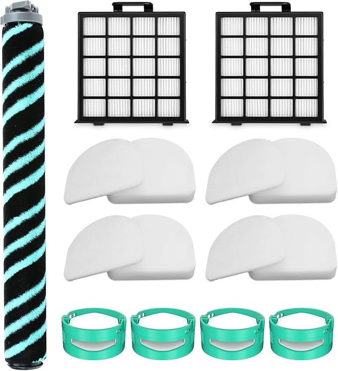 AZ4002 Replacement filter for Shark Detect Pro Max Upright Vacuum AZ4000 AZ4002 AZ4000C - 1 PACK Brush Roller + 2 PACK HEPA Filters+ 4 PACK Foam & Felt Filters