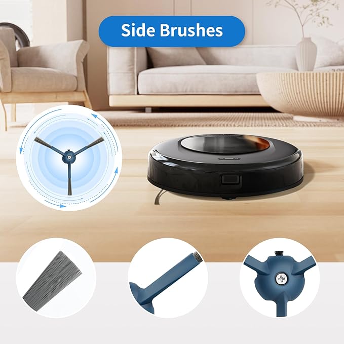 23 Pack C20 Omni Replacement Parts Accessories for Eufy C20 Omni Robot Vacuums kit, 1 Roller Brush, 4 HEPA Filters, 4 Mop Pads, 6 Side Brushes, 6 Dust Bags, 1 Clean Tool, 1 Screwdriver