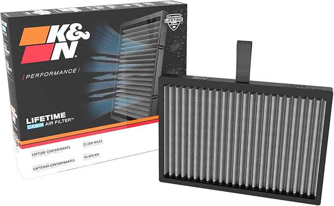 K&N LIFETIME Cabin Air Filter: Premium, Washable, Clean Air for your Cabin: Compatible with 2016-2020 TESLA S, VF2083