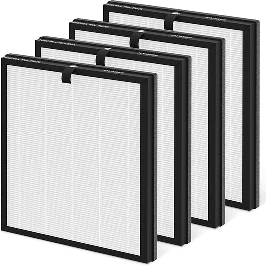 Premium HY4866 Replacement Filters Compatible with Morento HY4866, WESTHEY HY4866 and YIOU M1 Air Cleaner Purifier, 4 Packs