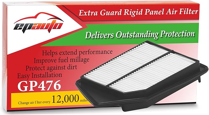 EPAuto GP476 (CA11476) Engine Air Filter Compatible with Honda Accord 2.4L (2013-2017), Compatible with Acura TLX L4 (2015-2020)