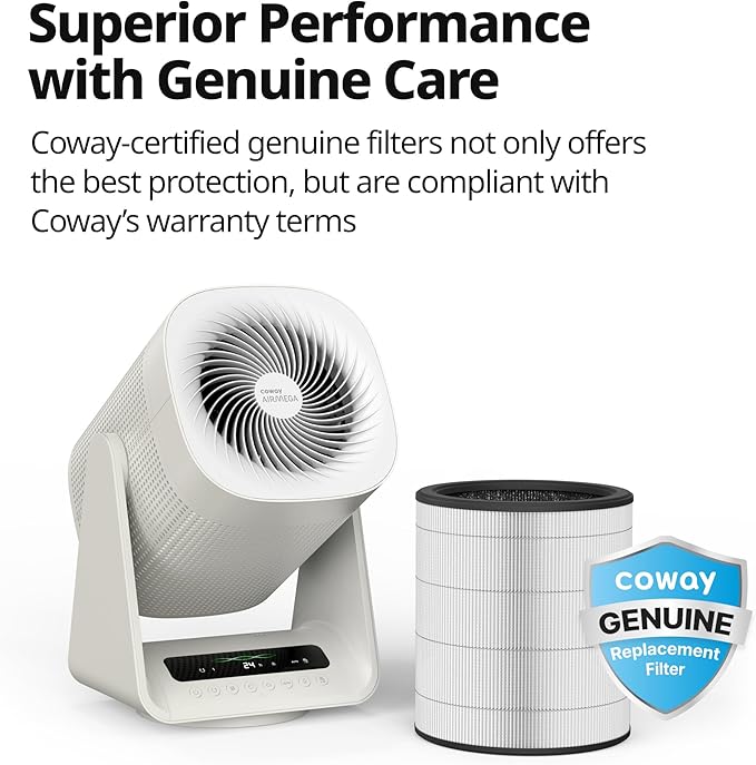 COWAY Airmega Aim Genuine Replacement Filter Set, Particulate Filter and Deodorization Filter