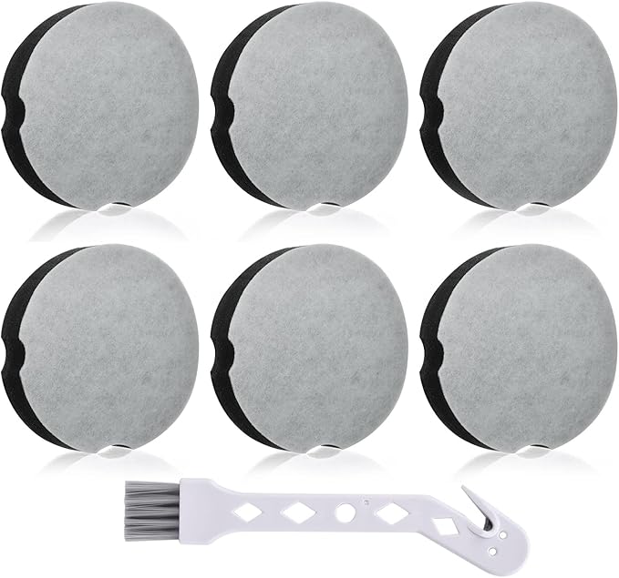 6 Pack Filter Replacement for Bissell Cleanview Compact Turbo 3508 3437F Powerforce Compact Lightweight Upright 2112 1520 for Bissel Turbo Bagless 2690 Vacuum, Parts #1604896/160-4896