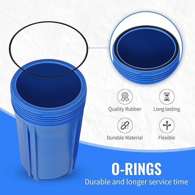 CFS – 1 Pack Sediment Water Filter Cartridge with O-Ring Compatible with 10" Pelican Water Replacement & PC-100 EZ Models – Removes Bad Taste – Whole House Replacement Filter Cartridge – 5 Micron