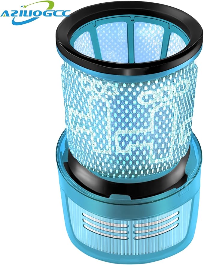 Vacuum Filter Replacement Parts for Dyson V15 Detect, V15 Detect Absolute, V15 Submarine, V11 Torque Drive, V11 Animal, SV14 Cordless Stick Vacuum,Part 970013-02, 2 Pack, Green