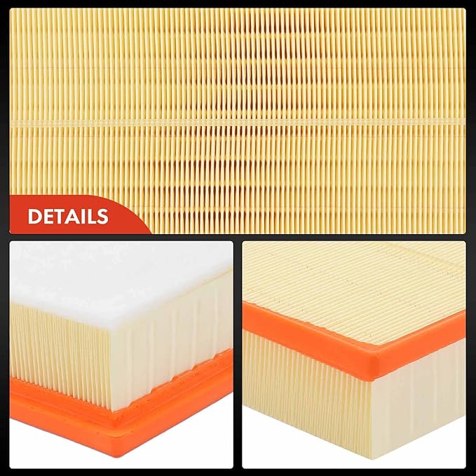A-Premium 2-PC Engine Air Filter Compatible with Lexus GX460 & Toyota 4Runner, FJ Cruiser, 2010-2023, 4.0L 4.6L, Flexible Panel, 12,000 Miles Filter Protection, Replace# 1780138051