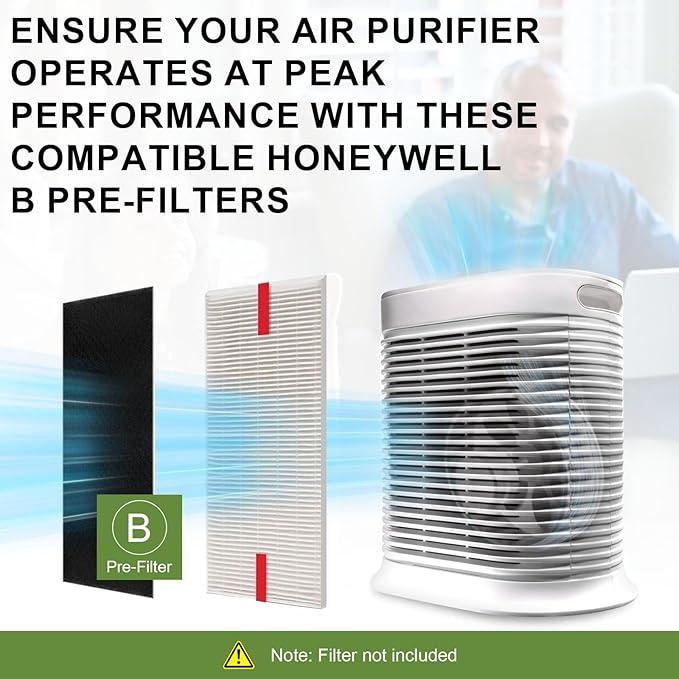 6 Pack HRF-B1 Air Purifier Filter Replacement for Honeywell Airborne Air Filter